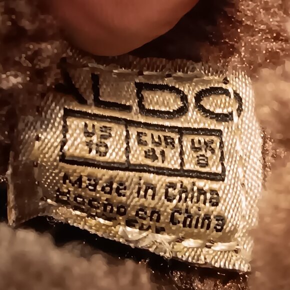 Aldo women's “Legisa” Buckle Motorcycle Fleece Chunky Mid-Calf Boots sz 10 - Picture 14 of 14